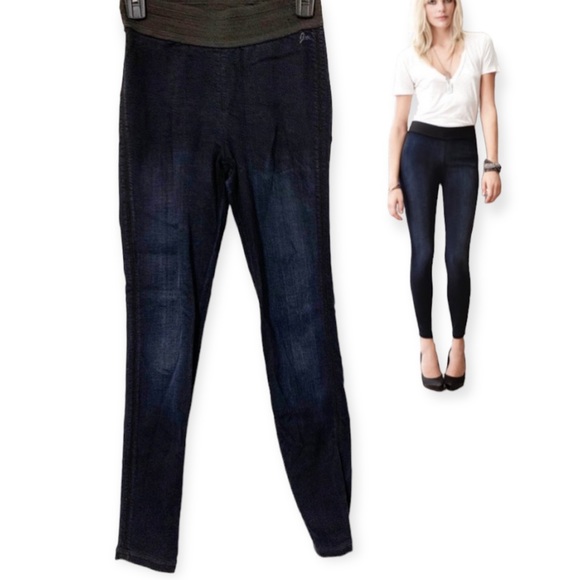 GOLDSIGN Jem Super Dark Wash High Waist Super Skinny Pull On Stretch Jegging W27 - Picture 2 of 10